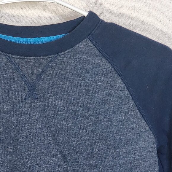 Athletic Works Blue Cove Heather Cotton Poly Crewneck Boys Sweatshirt Size M 8 - Picture 3 of 16